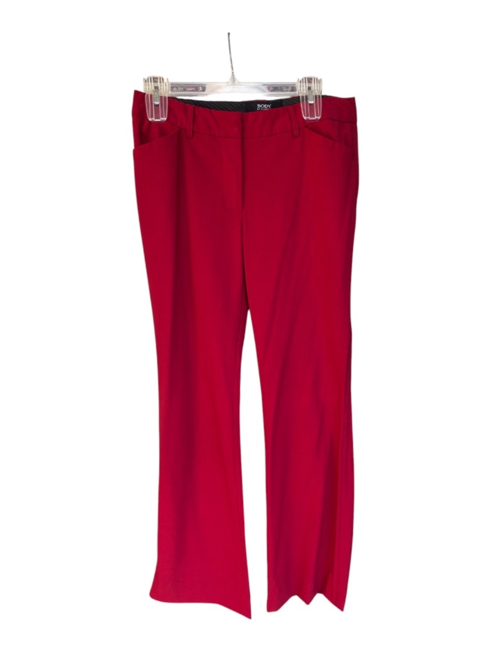 Body by Victoria Burgundy Flare Dress Pants-Size 8L (Tall)